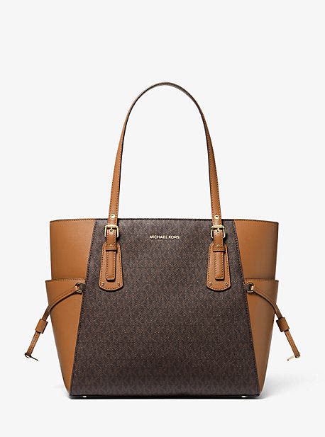 voyager small logo tote bag|Michael Michael Kors Voyager East/West Tote.